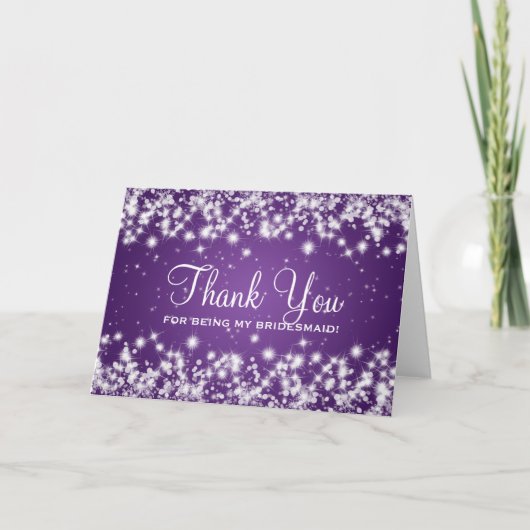 Merci Bridesmaid Winter Sparkel violet (Devant)