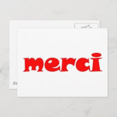merci briefkaart (Voorkant / Achterkant)