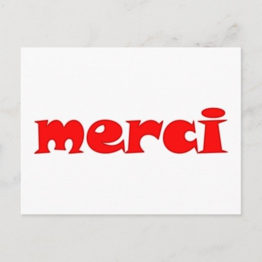 merci briefkaart (Voorkant)