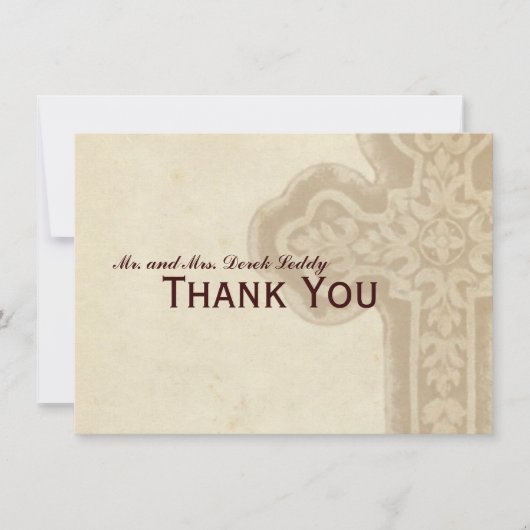 Merci Brown antique de croix celtique (Devant)