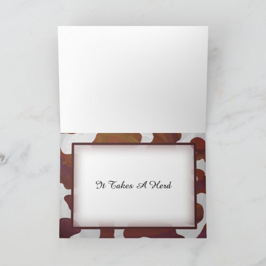 Merci Brown et blanc de taches de vache (Intérieur)