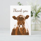 Merci Brown Vache de ferme Blé animal retour (Debout devant)