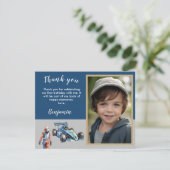 Merci BUDGET Photo Garçon Course 5e Anniversaire (Debout devant)