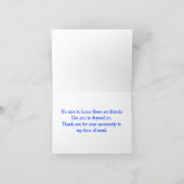 Merci Bulldog Greeting Card - Kindness Verse (Intérieur)