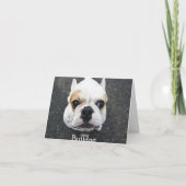 Merci Bulldog Greeting Card - Kindness Verse (Dos)