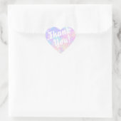 Merci! Bulles sur Sticker Coeur Rose (Sac)