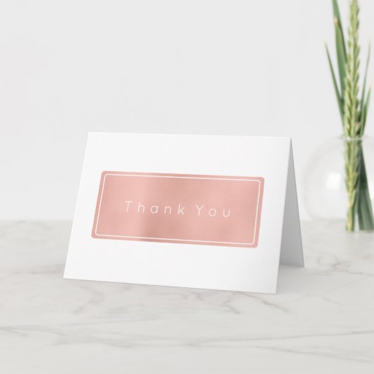 Merci Business Rose Rose Or Blanc Minimal (Devant)