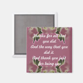 Merci cadeau - Aimant - Vintage Dusty Rose (Recto/Verso)