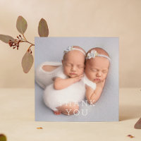 Merci cadeau bébé jumeaux Baby shower nouveau-né