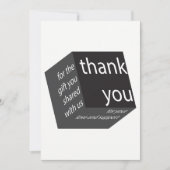 Merci cadeau Mariage haute technologie Cube géomét (Devant)