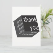 Merci cadeau Mariage haute technologie Cube géomét (Debout devant)