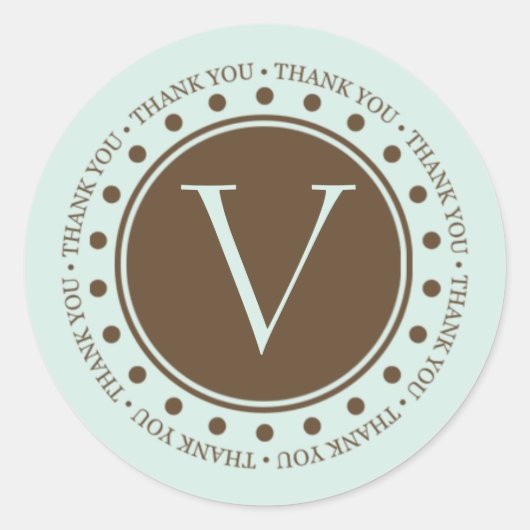 Merci Cadeau Monogramme Étiquette Cadeaux Phoques  (Devant)