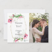 MERCI | Cadre photo botanique Coquelicots roses (Devant)