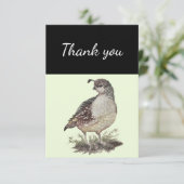 Merci Californie Quail Bird Nature Art (Debout devant)