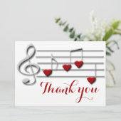 merci calligraphie sur les notes de musique cardia (Debout devant)