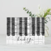 merci calligraphie sur musique notes piano (Debout devant)