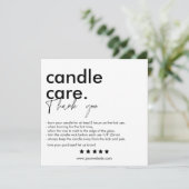 Merci Candle Care Carte de visite moderne (Debout devant)
