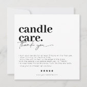 Merci Candle Care Carte de visite moderne (Devant)