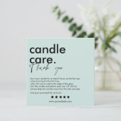 Merci Candle Care Carte de visite moderne (Debout devant)
