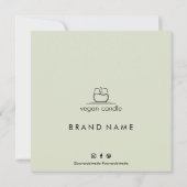 Merci Candle Care Carte de visite moderne (Dos)