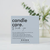 Merci Candle Care Carte de visite moderne (Debout devant)