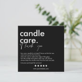Merci Candle Care Carte de visite moderne (Debout devant)