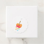 Merci Caramel CandyApple friandise favor étiquette (En situation)