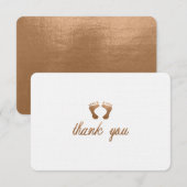 MERCI CARD-FLAT DE BABY SHOWER (Devant / Derrière)