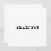 Merci, carte blanche noire (Devant / Derrière)