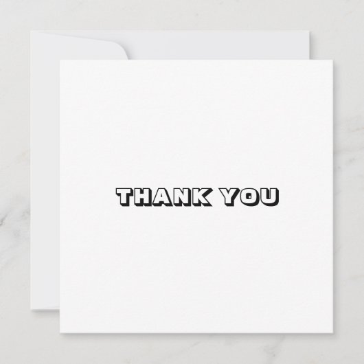 Merci, carte blanche noire (Devant)