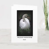 Merci - carte cygne (Dos)