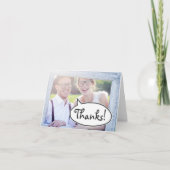 Merci ! Carte de bulle de mots (Devant)