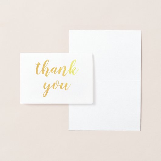 merci carte de feuille de feuille de feuille d'or (Affichage)