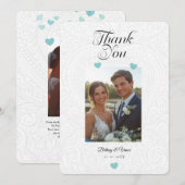 Merci - Carte de Mariage (Devant / Derrière)