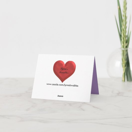 Merci - carte de note (Dos)