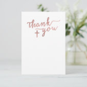 Merci Carte de note, Croix d'or Rose (Debout devant)