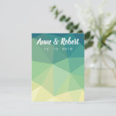 Merci carte de note en mandala jaune vert (Debout devant)