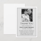 Merci, Carte de Sympathie, Carte de remerciements  (Devant / Derrière)