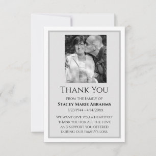 Merci, Carte de Sympathie, Carte de remerciements