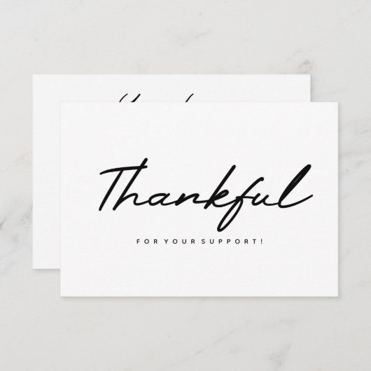 Merci Carte de visite (Devant / Derrière)