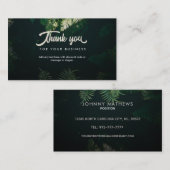 Merci Carte de visite (Devant / Derrière)