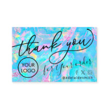 merci carte de visite de l'opale