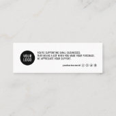 Merci Carte de visite pour votre commande Minimali (Dos)