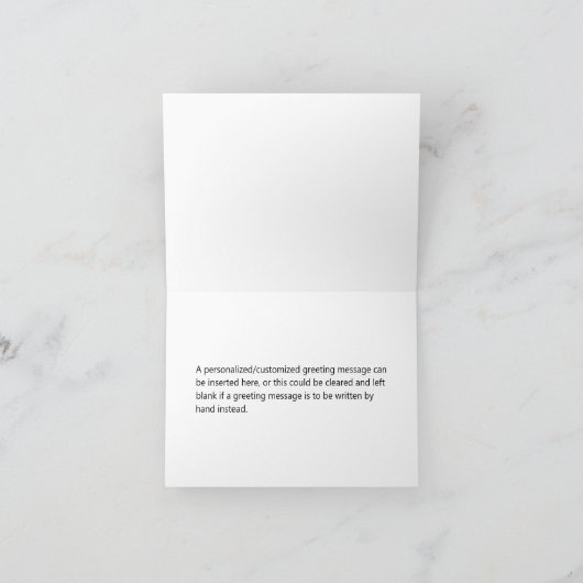 "Merci" + Carte de voeux Fleurs (Intérieur)