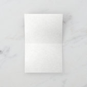 “Merci !” Carte de vœux pliée avec note de violett (Intérieur)