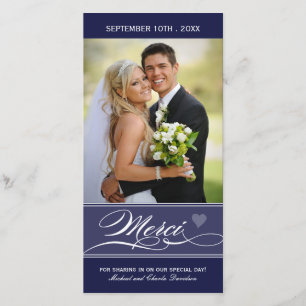 Merci - Carte Foto (4x8) Bedankkaart