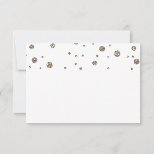 MERCI Carte Gold & Parties scintillant Print (Dos)