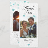 Merci - Carte Mariage (Devant / Derrière)