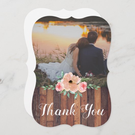 Merci | Carte Mariage après (Devant / Derrière)