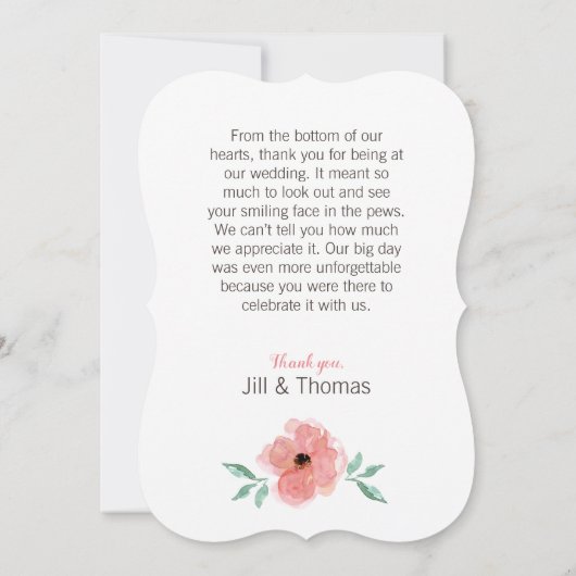 Merci | Carte Mariage après (Dos)